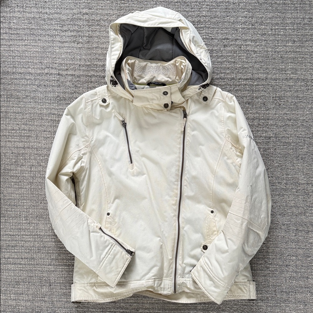 SOLD - Karbon Women Cream Ski Jacket - SOLD